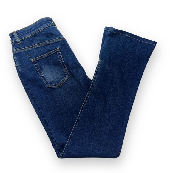 NWT Alexander McQueen Women's Denim Jeans Bootcut Split Hem Size 32 / 12-14 - Picture 6 of 16